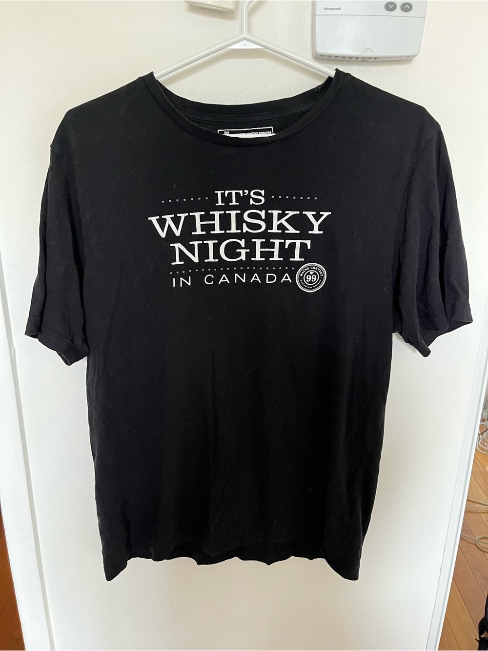 Black Graphic Tee - It's Whisky Night in Canada